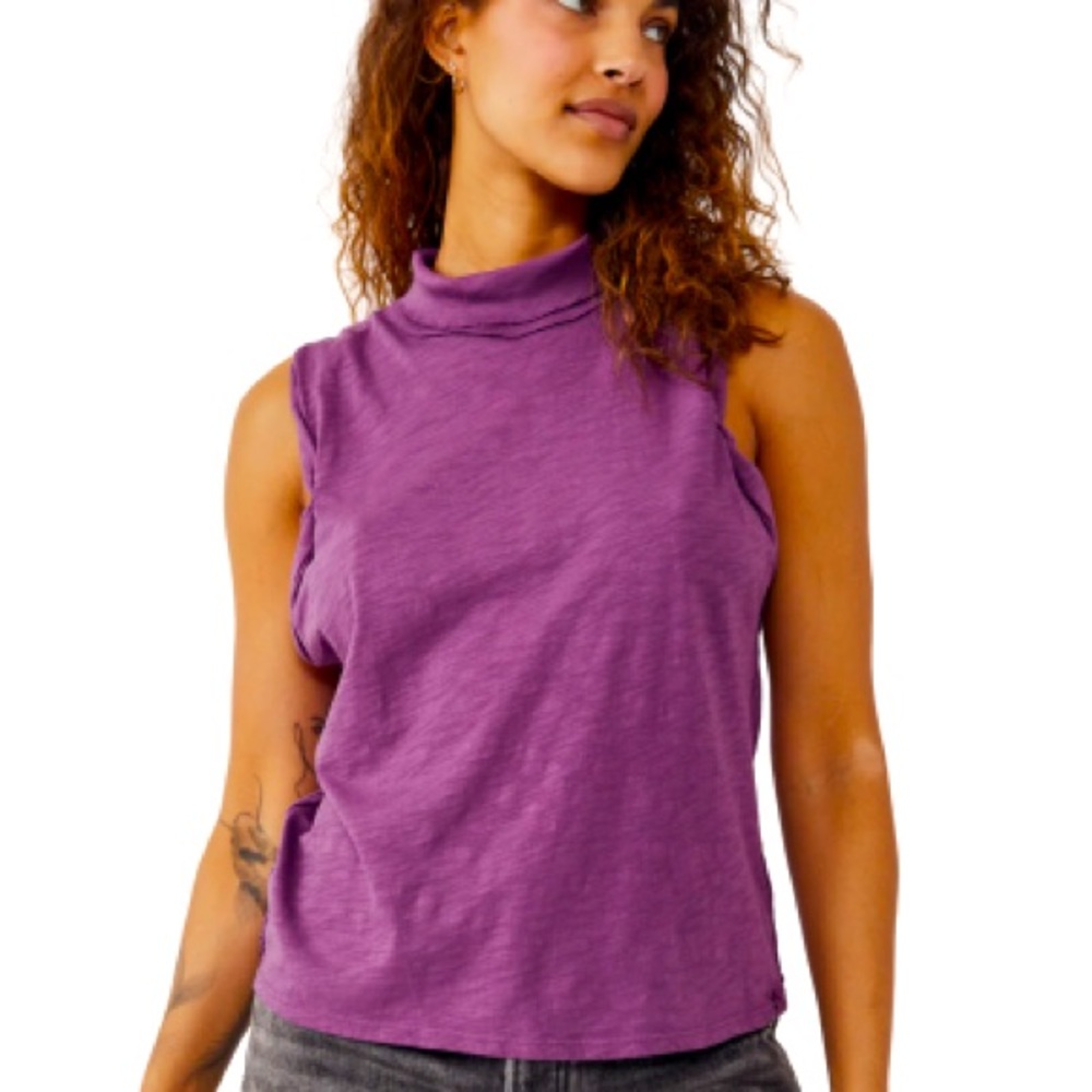 NWT Free People Xena Tank Boysenberry Size XS